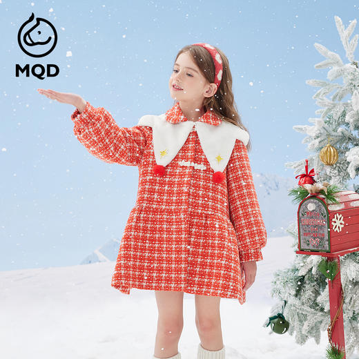 【秒】【特】【MQD】【专柜同款】童装女童大衣冬季新款甜美儿童毛呢子外套 商品图0