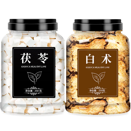 白茯苓白术茶旗舰店中药材正品野生特级食用炒伏苓块500g克粉泡水 商品图4