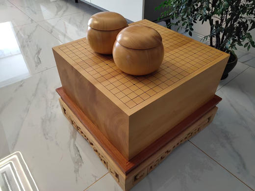 本榧无瑕疵精品、含本榧罐和花梨木底座。稀有规格44cm×47cm×20.3cm 商品图2