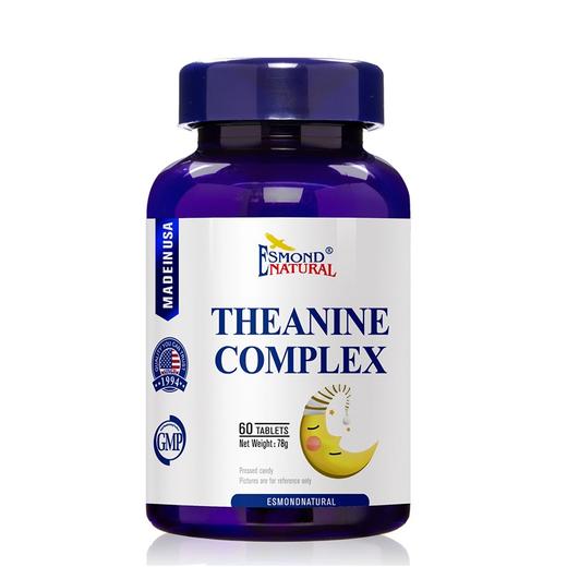 ESMOND 爱司盟 茶叶茶氨酸金标晚安片 60片/瓶 商品图0