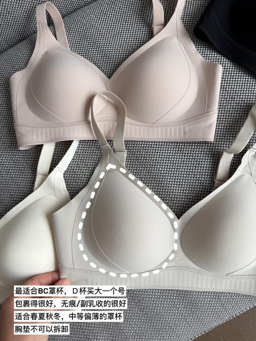S658-巨好穿自留！无痕收副乳隐形提拉文胸 商品图6