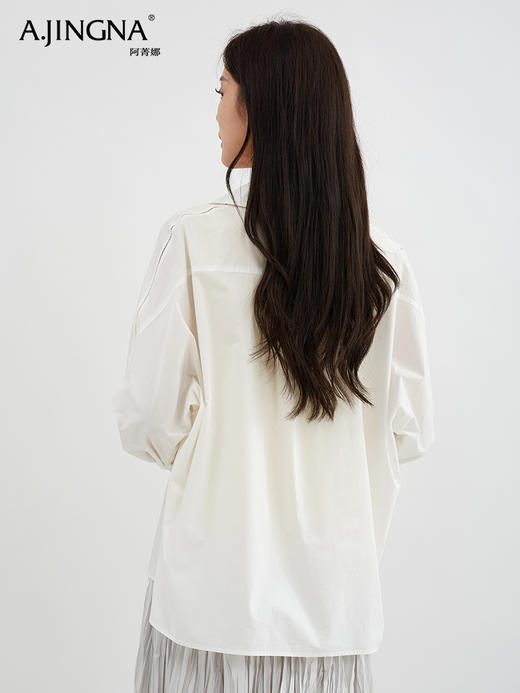 【百搭单品】阿菁娜高智感经典初春衬衫F30C209007 商品图4