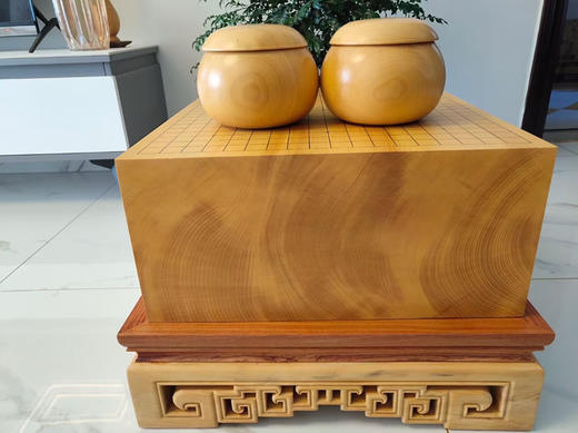 本榧无瑕疵精品、含本榧罐和花梨木底座。稀有规格44cm×47cm×20.3cm 商品图5