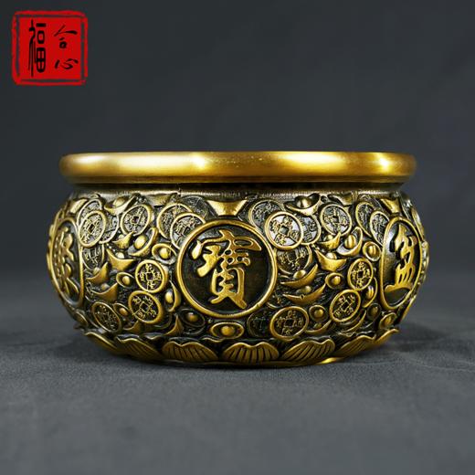 【黄老师推荐】黄铜聚宝盆 商品图6