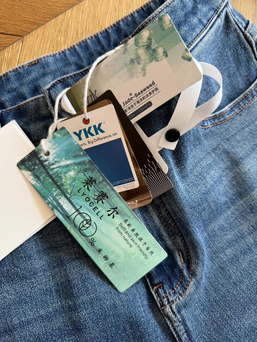 实力显瘦-显腿直高腰小直筒法棍裤牛仔裤【包邮+三天无理由退换】 商品图14