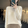 【清仓款！】YIMEN 一线成衣圆领卷边民族风针织衫 CM903 无缝技术0束缚，一线成衣，穿着无负担，安迪绒面料，触感软糯细腻，慵懒民族风情针织衫，袖口螺纹设计，更显气质；11色可选 商品缩略图8