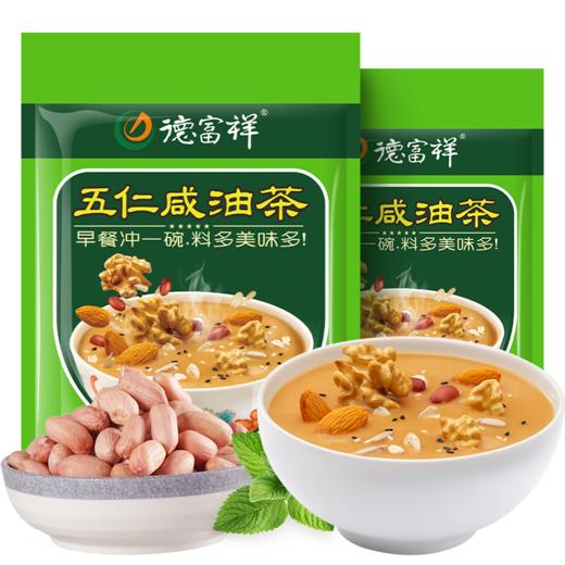 【经典五仁咸】陕西老字号德富祥480g五仁咸油茶*2袋 商品图0