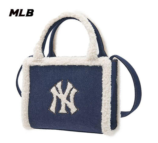 MLB毛绒大标时尚百搭手提包托特包3AORS0746【无货退款介意勿拍】 商品图5