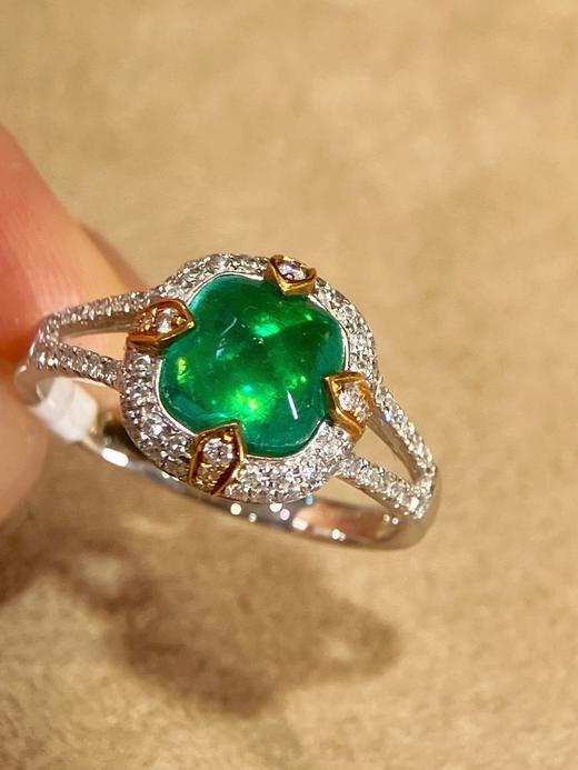 1.98ct刻面祖母绿戒指 商品图0