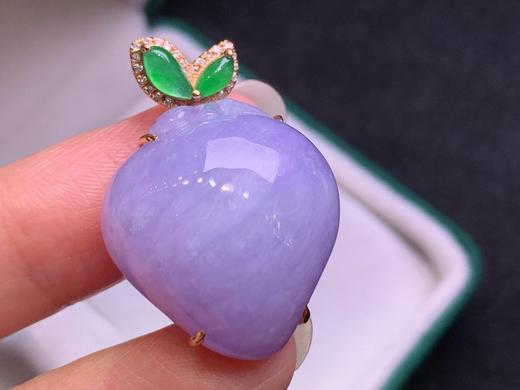 紫罗兰桃子吊坠 商品图0