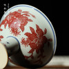 寒香慕古釉里红山茶花高足杯 商品缩略图1