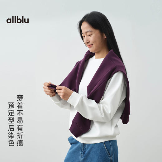 【春Vol.3】allblu"挺括又显瘦"25春夏【女士“扁”空⽓层卫衣】｜透气好打理ZY 商品图2