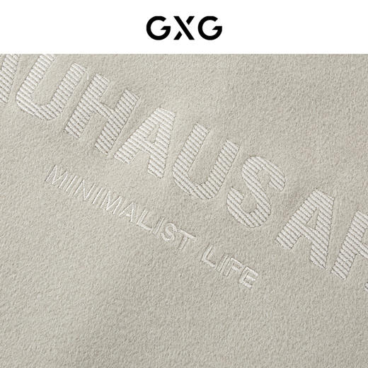 GXG男装 浅米拉链棒球领短大衣 冬季热卖气质大衣GEX10626884 商品图3