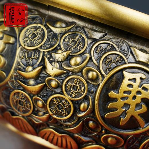 【黄老师推荐】黄铜聚宝盆 商品图9
