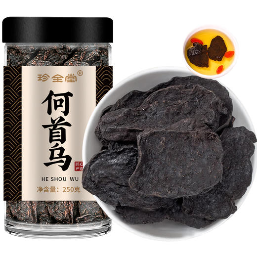 何首乌片中药材正品制荷首乌炙何手乌野生新鲜生泡水喝泡茶粉即食 商品图4