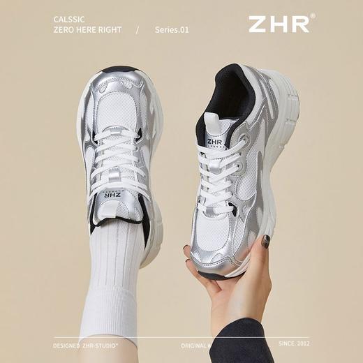 ZHR则则厚底增高休闲鞋女春季新款舒适透气超轻百搭运动鞋老爹鞋 商品图4