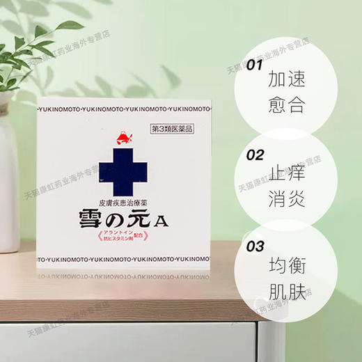 日本雪之元皮炎膏15g抑菌杀菌止痒消肿消炎过敏修复原装进口正品 商品图2