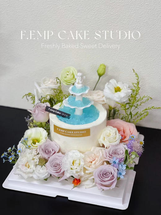 许愿池鲜花蛋糕 商品图4