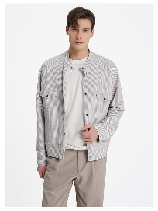 callisto看见系列水雾灰小立领外套 商品图2