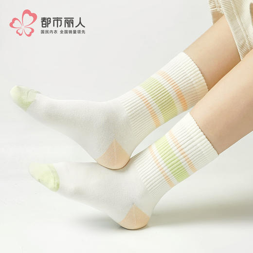 都市丽人中精梳棉学院运动常规袜LCHDA5 商品图0