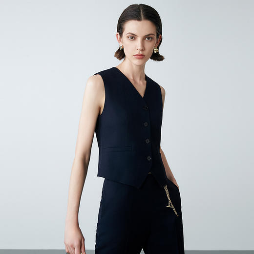 EITIE爱特爱春季新款时尚百搭修身显瘦马甲外套7703410 商品图1