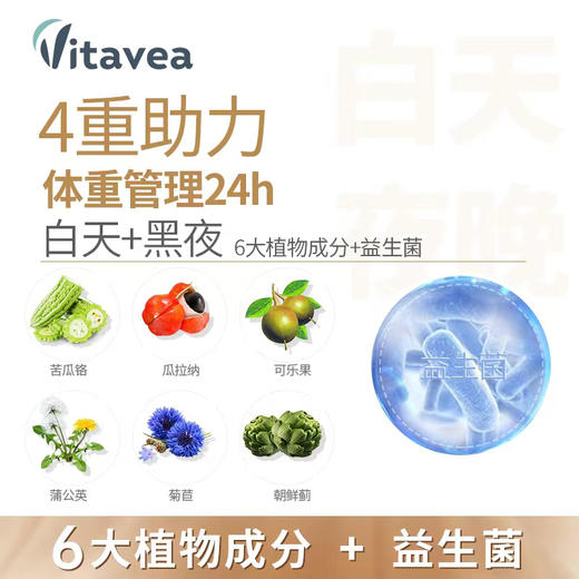 Vitavea法国维美利莱白加黑胶囊益生菌金标早晚双排新版抖音同款 商品图1