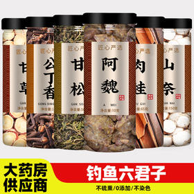 六君子钓鱼中药材泡酒专用阿魏小药甘松香料公丁香肉桂山奈药酒粉