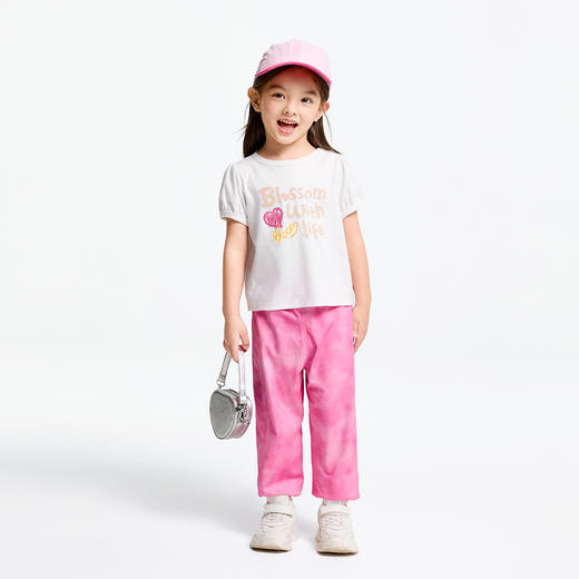 女童全腰SORONA针织单裤春季新款安奈儿童装实体店同款XG516550 商品图3