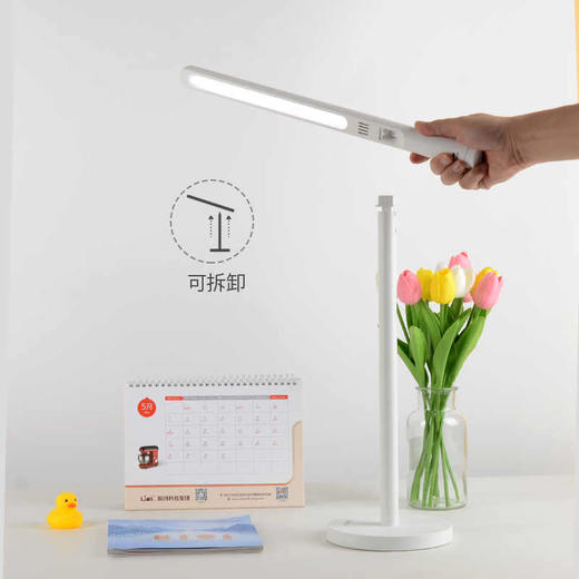 联创台灯DF-LP0528M床头学生护眼充电插电两用折叠可拆卸 商品图1