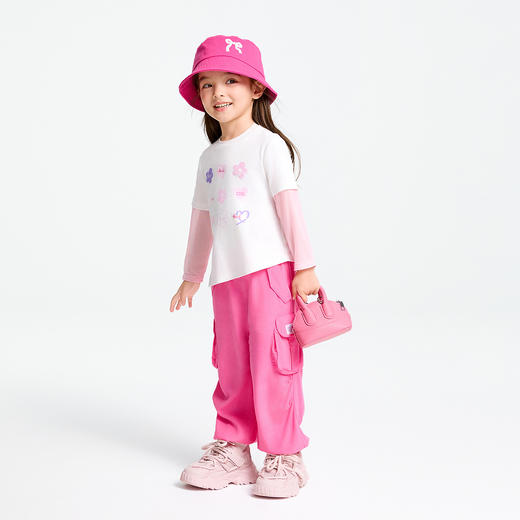 女童全腰梭织单裤防蚊裤春季新款安奈儿童装实体店同款XG516558 商品图3