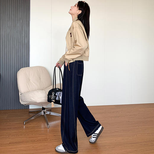 【高腰阔腿 宽松百搭】SIIJJEYY枝辑 春夏修容线香蕉牛仔裤 2507 商品图8