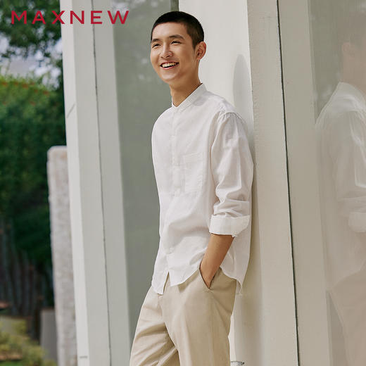 【衬衫】立领长袖衬衫 1P1112301 商品图1