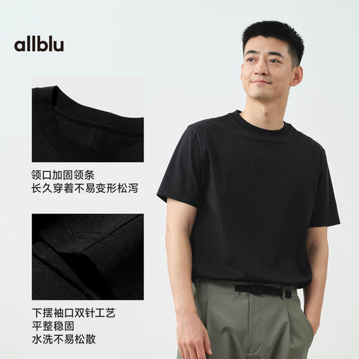 【春Vol.3】allblu"像PS一样显瘦"25春夏｜男士PS T恤｜西装裁剪｜高支棉短袖TZY 商品图4