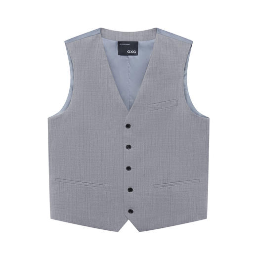 GXG男装  麻灰条通勤套西西装马甲 夏季热卖西服马甲GE1E101027G 商品图4