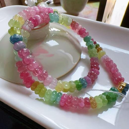 6mm-7mm多圈南瓜珠碧玺手链 商品图2