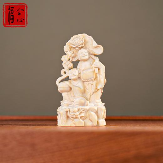 【易德老师推荐】黄杨木和合二仙摆件 商品图7