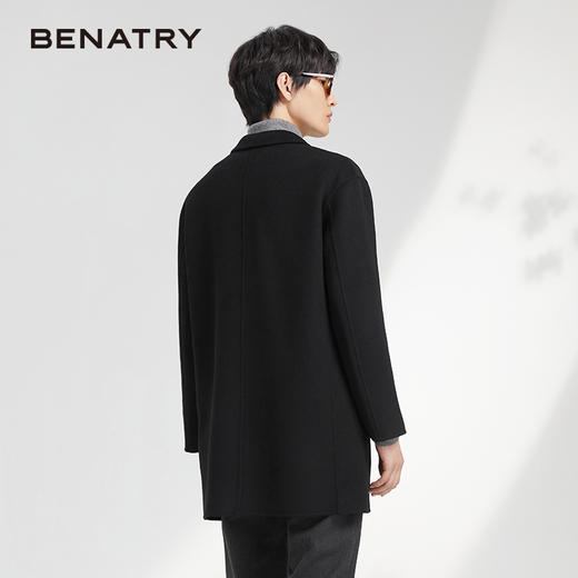 贝纳川多面料拼接男士时尚呢外套ECK428002402 商品图3