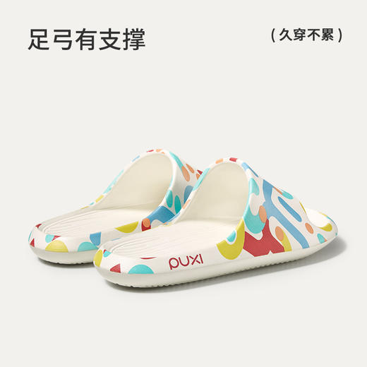 朴西花火凉拖鞋男女款薄底夏季防滑时尚个性涂鸦eva拖鞋情侣可户外 商品图3