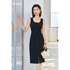 剩S/M 米思阳2026春季新款通勤无袖修身连衣裙极简包臀裙子女5356 商品缩略图0
