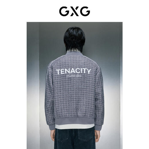 GXG男装 银色小香风棒球领夹克 冬季热卖夹克 GEX12129444 商品图3