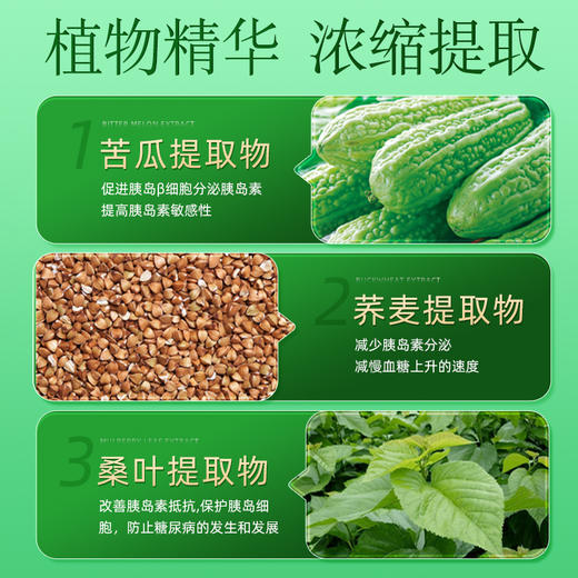 吉林敖东金奥力苦瓜荞麦桑叶胶囊辅助降血糖食品保健正品非降糖茶 商品图3