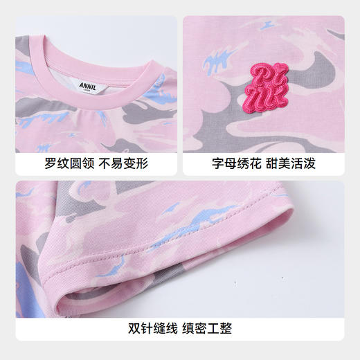 女童圆领短袖T恤夏季新款安奈儿童装实体店同款AG511579 商品图4