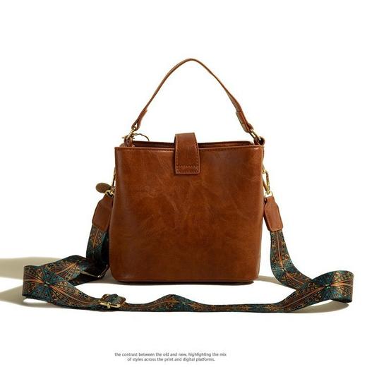 「四款配色！高颜值水桶包」女新款手拎包包 女大容量单肩斜挎包包女箱包 商品图4