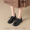 ZHR则则头层牛皮厚底乐福鞋女2024新款真皮英伦风小皮鞋舒适女鞋 商品缩略图7