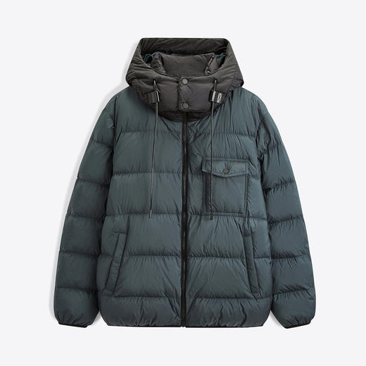 GXG男装绿色连帽短款羽绒服冬季热卖羽绒服 GEX1D2526194 商品图4