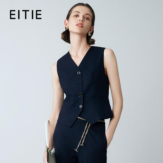 EITIE爱特爱春季新款时尚百搭修身显瘦马甲外套7703410 商品图0