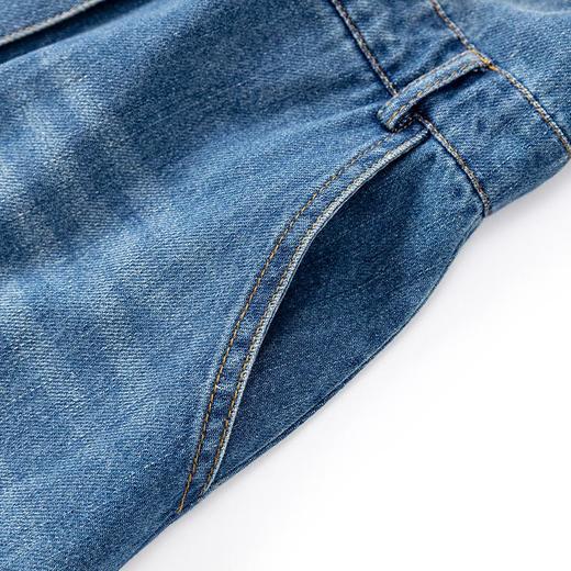 【高货wl】全新升级【铂金会员330/天猫439/差价109】(21816) 洛诗琳优雅复古衬衫式牛仔裙简约休闲时尚女春秋款裙子 商品图2