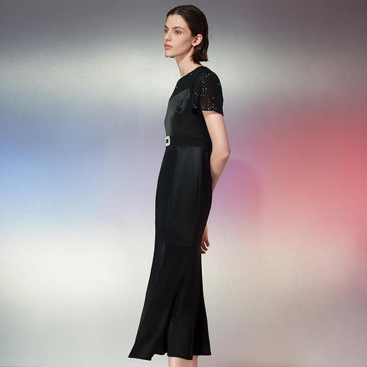 EITIE爱特爱夏季新款洋气镂空显瘦收腰礼服连衣裙7777417 商品图2