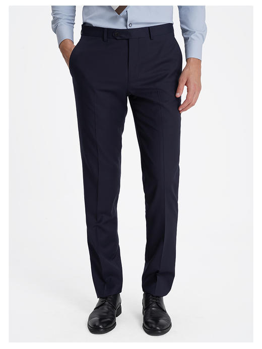 callisto高阶商务系列藏青绵羊毛西裤 商品图2