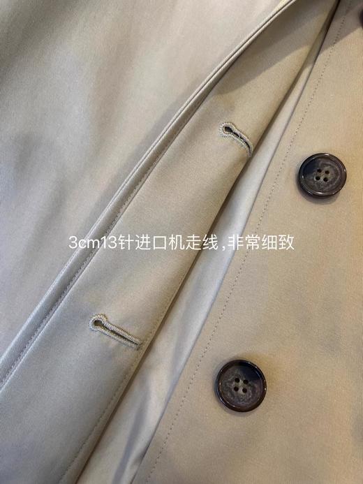 25春秋｜巴*立裁挺阔 抗皱翻领中长款小个子风衣外套【包邮+三天无理由退换 商品图11